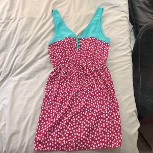 Bright patterned sundress!